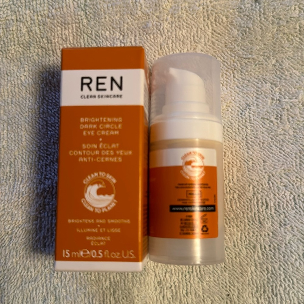 REN Clean Skin Care Brightening Dark Circle Eye Cream NIB MSRP $55